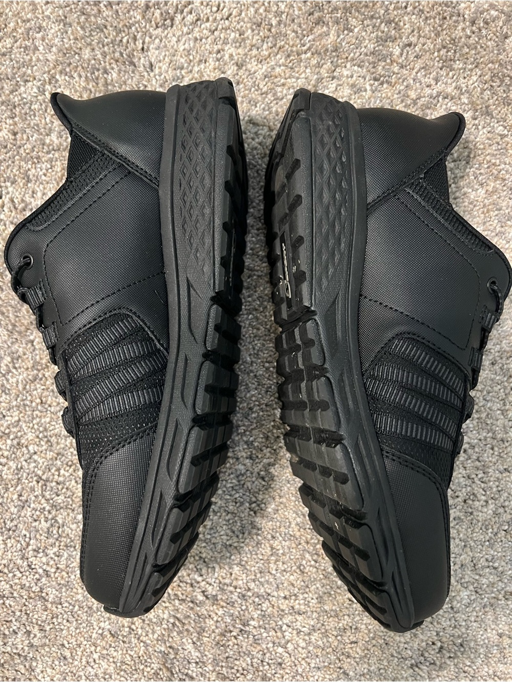 Skechers Sport Men's Black Hands Free Step-in Walking Shoes - Picture 2 of 4